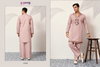 V Neck Viraasat by Shubhvastra Viscose Silk Mens Kurta With Bottom Bulk Orders In India
